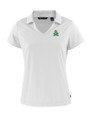 Marshall Thundering Herd College Vault Cutter & Buck Daybreak Eco Recycled Womens V-neck Polo White Mannequin