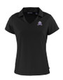 Northwestern Wildcats College Vault Cutter & Buck Daybreak Eco Recycled Womens V-neck Polo Black Mannequin