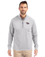 North Carolina Central Eagles Cutter & Buck Adapt Eco Knit Heather Mens Quarter Zip Pullover Polished Heather Front