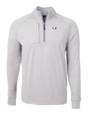 Miami Hurricanes Cutter & Buck Adapt Eco Knit Heather Recycled Mens Quarter Zip Pullover POH_MANN_HG 1
