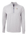 Miami Hurricanes Cutter & Buck Adapt Eco Knit Heather Mens Big & Tall Quarter Zip Pullover POH_MANN_HG 1