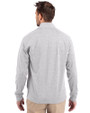Marshall Thundering Herd College Vault Cutter & Buck Adapt Eco Knit Heather Mens Big & Tall Quarter Zip Pullover Polished Heather Back