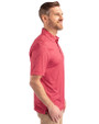 Tuskegee Golden Tigers Cutter & Buck Pike Banner Print Stretch Mens Polo Cardinal Red Side