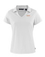 UOP Tigers Cutter & Buck Daybreak Eco Recycled Womens V-neck Polo White Mannequin