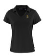Wichita State Shockers College Vault Cutter & Buck Daybreak Eco Recycled Womens V-neck Polo Black Mannequin