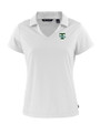 Tulane Green Wave College Vault Cutter & Buck Daybreak Eco Recycled Womens V-neck Polo White Mannequin