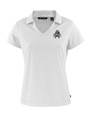 Utah State Aggies College Vault Cutter & Buck Daybreak Eco Recycled Womens V-neck Polo White Mannequin