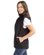 Louisiana Tech Bulldogs Cutter & Buck Charter Eco Recycled Full-Zip Womens Vest Black Side