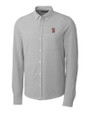 Stanford Cardinal - Cutter & Buck Advantage Tri-Blend Pique Long Sleeve Knitted Mens Button Down POL_MANN_HG 