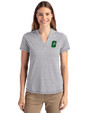 Charlotte 49ers Cutter & Buck Forge Eco Heathered Stretch Womens Blade Top Polished Heather Front