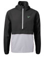South Florida Bulls Cutter & Buck Charter Eco Recycled Mens Anorak Jacket Black/Polished Mannequin