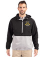North Carolina A&T Aggies Cutter & Buck Charter Eco Recycled Mens Anorak Jacket Black/Polished Front