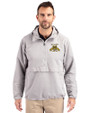 North Carolina A&T Aggies Cutter & Buck Charter Eco Recycled Mens Anorak Jacket Polished Medium Gray Front