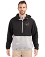 Oregon State Beavers College Vault Cutter & Buck Charter Eco Recycled Mens Anorak Jacket Black/Polished Front