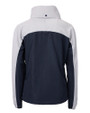 Texas Rio Grande Valley Vaqueros Cutter & Buck Charter Eco Recycled Womens Anorak Jacket Navy Blue/Polished Mannequin Back