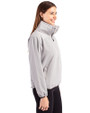 Texas Rio Grande Valley Vaqueros Cutter & Buck Charter Eco Recycled Womens Anorak Jacket Polished Medium Gray Side
