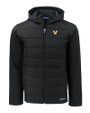 Vanderbilt Commodores Cutter & Buck Evoke Hybrid Eco Softshell Recycled Full Zip Mens Big & Tall Hooded Jacket BL_MANN_HG 