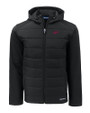 New Mexico State Aggies College Vault Cutter & Buck Evoke Hybrid Eco Softshell Recycled Full Zip Mens Big & Tall Hooded Jacket BL_MANN_HG 