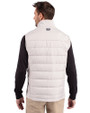 North Carolina A&T Aggies Cutter & Buck Evoke Hybrid Softshell Recycled Mens Full Zip Vest CONCRETE Back
