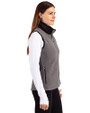 Louisiana Tech Bulldogs Cutter & Buck Cascade Eco Fleece Womens Vest Elemental Grey/Black Side