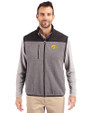 Iowa Hawkeyes Cutter & Buck Cascade Eco Fleece Mens Vest Elemental Grey/Black Front