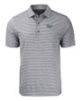 Middle Tennessee Blue Raiders Cutter & Buck Forge Eco Heather Stripe Stretch Recycled Mens Big & Tall Polo Black Heather Mannequin