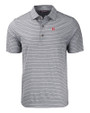 Rutgers Scarlet Knights Cutter & Buck Forge Eco Heather Stripe Stretch Recycled Mens Big & Tall Polo BLH_MANN_HG 