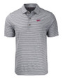 New Mexico State Aggies College Vault Cutter & Buck Forge Eco Heather Stripe Stretch Recycled Mens Big & Tall Polo BLH_MANN_HG 