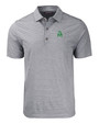 Marshall Thundering Herd College Vault Cutter & Buck Forge Eco Heather Stripe Stretch Recycled Mens Polo BLH_MANN_HG 1