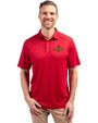 Iowa State Cyclones Cutter & Buck Forge Eco Stretch Recycled Mens Polo Cardinal Red Front