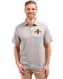 Iowa State Cyclones Cutter & Buck Forge Eco Stretch Recycled Mens Polo Polished Medium Gray Front