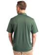 Tulane Green Wave Cutter & Buck Forge Eco Stretch Recycled Mens Polo Dark Hunter Heather Back