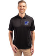 Memphis Tigers Cutter & Buck Forge Eco Stretch Recycled Mens Polo Black Front