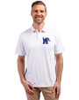 Memphis Tigers Cutter & Buck Forge Eco Stretch Recycled Mens Polo White Front