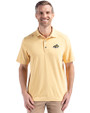 Montana State Bobcats Cutter & Buck Forge Eco Stretch Recycled Mens Polo Desert Front