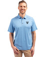 Villanova Wildcats Cutter & Buck Forge Eco Stretch Recycled Mens Polo Dark Atlas Heather Front