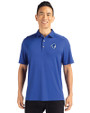 Seton Hall Pirates Cutter & Buck Forge Eco Stretch Recycled Mens Polo Tour Blue Front