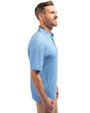 Ole Miss Rebels Cutter & Buck Forge Eco Stretch Recycled Mens Polo Dark Atlas Heather Side