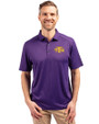 Tennessee Tech Golden Eagles Cutter & Buck Forge Eco Stretch Recycled Mens Polo Dark College Purple Heather Front