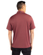 New Mexico State Aggies College Vault Cutter & Buck Forge Eco Stretch Recycled Mens Polo Dark Bordeaux Heather Back