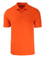 Virginia Tech Hokies College Vault Cutter & Buck Forge Eco Stretch Recycled Mens Polo College Orange Mannequin