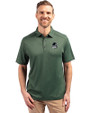 Portland State Vikings College Vault Cutter & Buck Forge Eco Stretch Recycled Mens Polo Dark Hunter Heather Front
