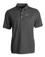 South Florida Bulls Cutter & Buck Pike Eco Symmetry Print Stretch Recycled Mens Big & Tall Polo Black/White Mannequin