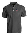 Delaware Fightin' Blue Hens College Vault Cutter & Buck Pike Eco Symmetry Print Stretch Recycled Mens Big & Tall Polo BLWH_MANN_HG 