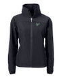 South Florida Bulls Cutter & Buck Charter Eco Recycled Womens Full-Zip Jacket Black Mannequin