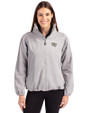 Wake Forest Demon Deacons Cutter & Buck Charter Eco Recycled Womens Full-Zip Jacket Polished Medium Gray Front