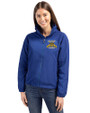 North Carolina A&T Aggies Cutter & Buck Charter Eco Recycled Womens Full-Zip Jacket Tour Blue Front
