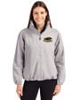 Wisconsin-Milwaukee Panthers Cutter & Buck Charter Eco Recycled Womens Full-Zip Jacket Polished Medium Gray Front