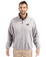 Montana State Bobcats Cutter & Buck Charter Eco Recycled Mens Full-Zip Jacket Polished Medium Gray Front