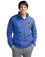 North Carolina A&T Aggies Cutter & Buck Charter Eco Recycled Mens Full-Zip Jacket Tour Blue Front
